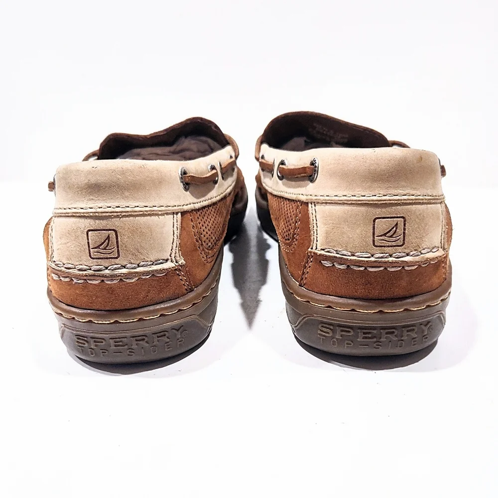 Sperry Top-Sider Boat Shoes Men’s 10M Casual Slip On Loafer Toggle Tie Leather